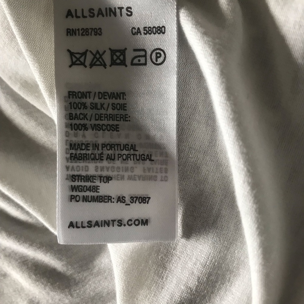 All Saints Strike Tunic Top - Size S - Picture 3 of 4